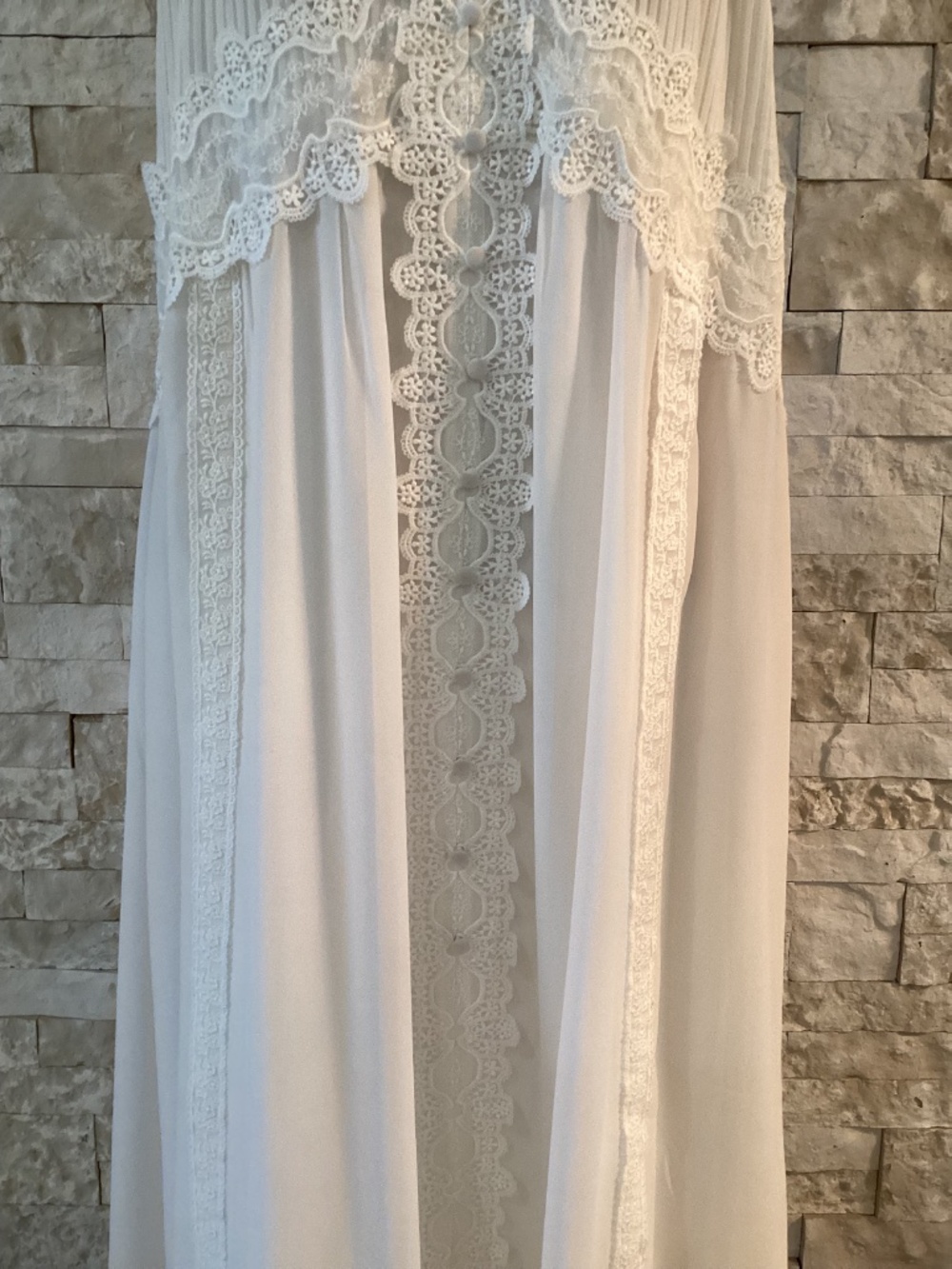 Caroline Constas white lace maxi slip dress (NWT) - Picture 4 of 16